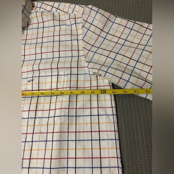 Paul & Shark Yachting Button Up Shirt 43 Men’s XL Checkered‎ - Picture 9 of 9